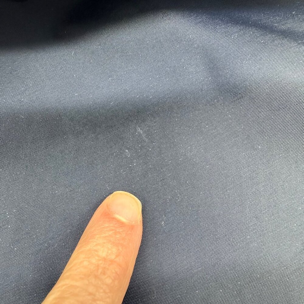 Vintage Travel Duffle Bag Luggage Gloria Vanderbilt Navy Burgundy 1980s Nylon - Picture 12 of 12